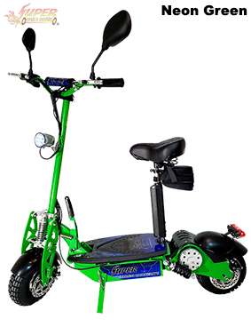 Super Turbo 1000-Elite Deluxe green electric scooter