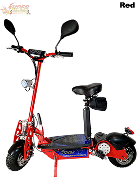 Super Turbo 1000-Elite Deluxe red electric scooter