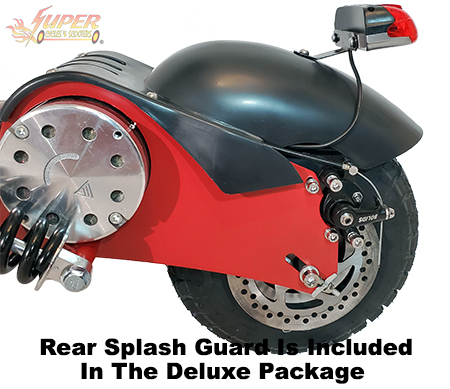 Rear Splash Guard included