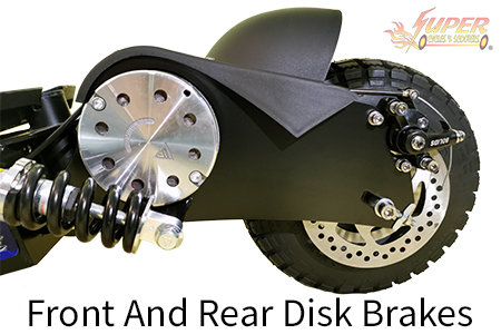Front and rear disk brakes