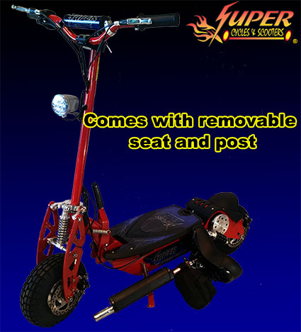 Comes with removable seat and post