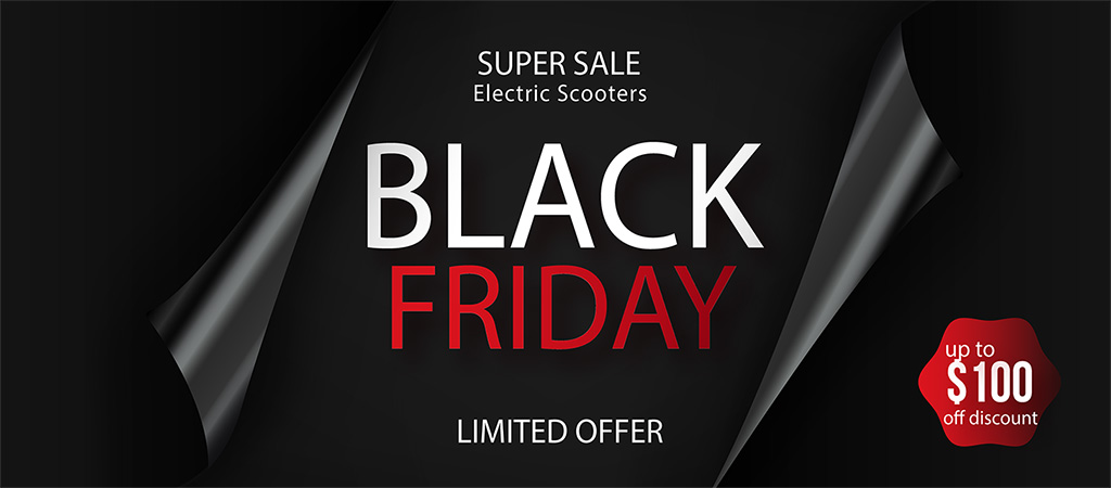 Electric Scooter Black Friday and Christmas Sale Up To $100 off