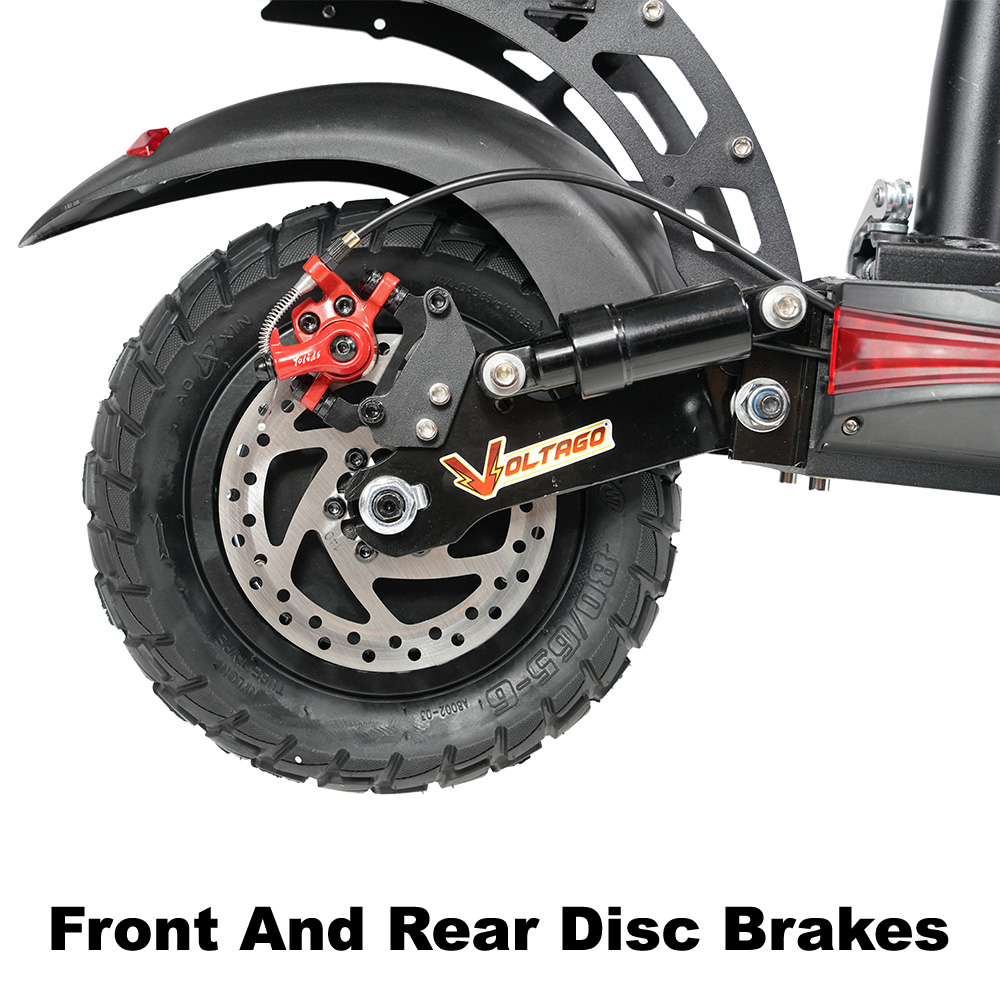 Front and rear disk brakes