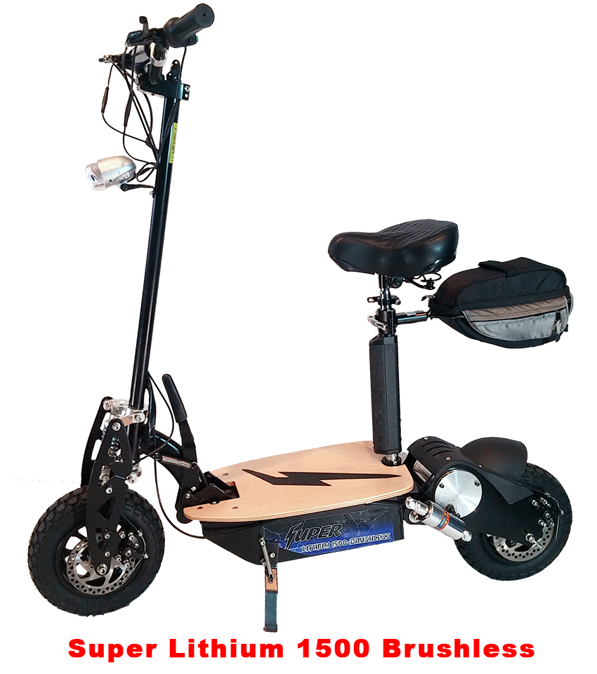 Super Lithium 1500 Brushless Electric Scooter Cycles Scooters